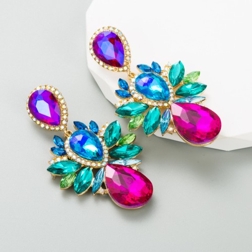 Fashion Jewelry Rhinestone Earrings For Women YWHME-818