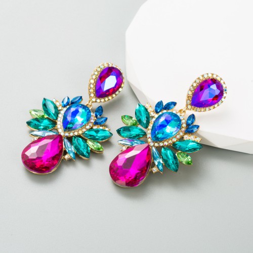 Fashion Jewelry Rhinestone Earrings For Women YWHME-818