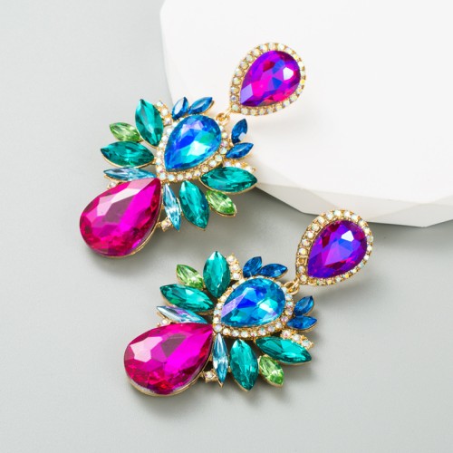 Fashion Jewelry Rhinestone Earrings For Women YWHME-818