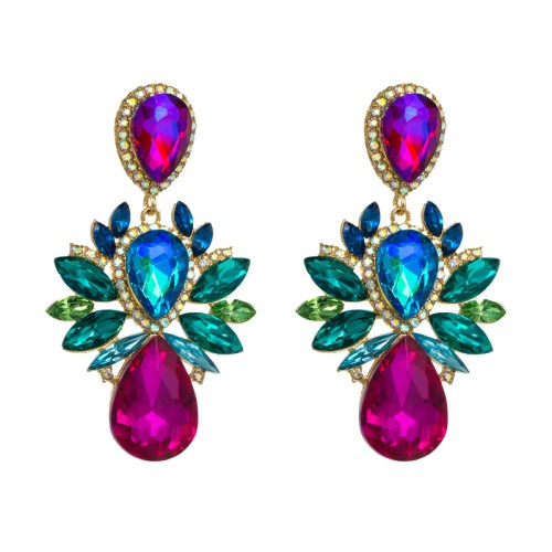 Fashion Jewelry Rhinestone Earrings For Women YWHME-818