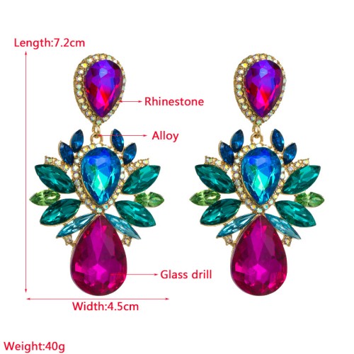 Fashion Jewelry Rhinestone Earrings For Women YWHME-818