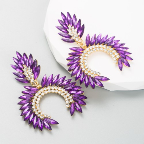 Fashion Jewelry Rhinestone Earrings For Women YWHME-820