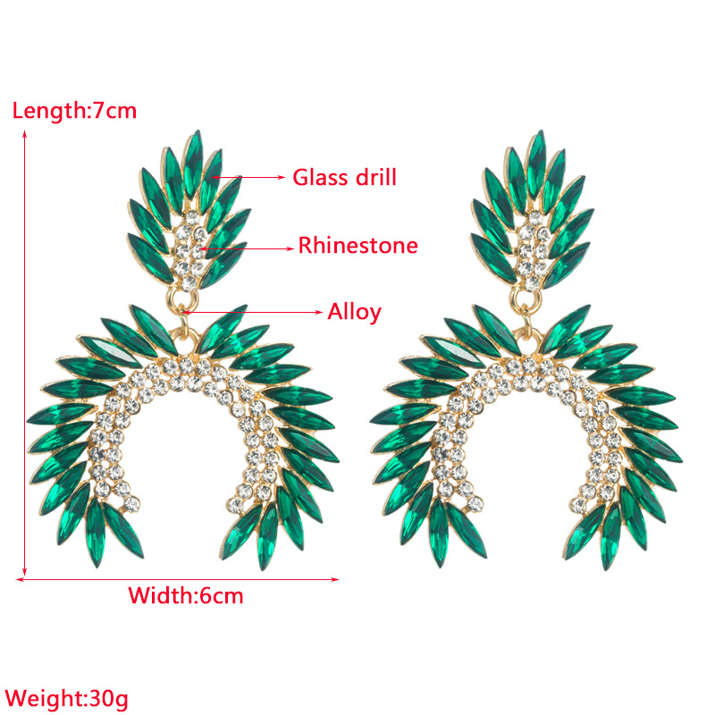 Fashion Jewelry Rhinestone Earrings For Women YWHME-820 