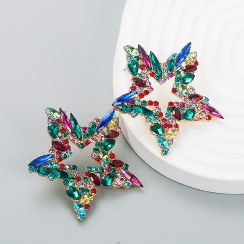 Fashion Jewelry Rhinestone Earrings For Women YWHME-822