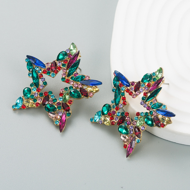 Fashion Jewelry Rhinestone Earrings For Women YWHME-822 