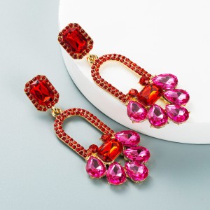 Fashion Jewelry Rhinestone Earrings For Women YWHME-827 