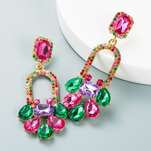 Fashion Jewelry Rhinestone Earrings For Women YWHME-827