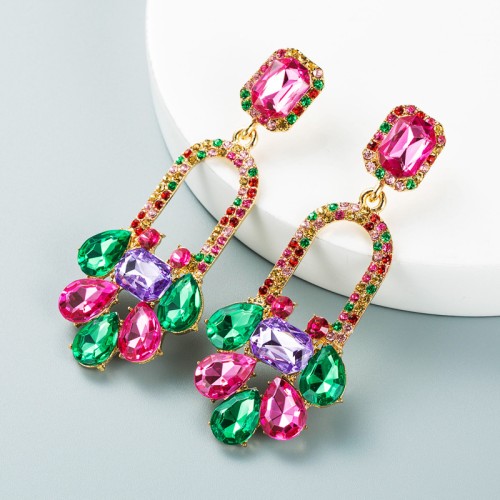 Fashion Jewelry Rhinestone Earrings For Women YWHME-827