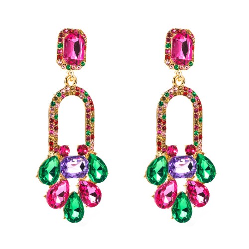 Fashion Jewelry Rhinestone Earrings For Women YWHME-827