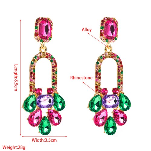 Fashion Jewelry Rhinestone Earrings For Women YWHME-827