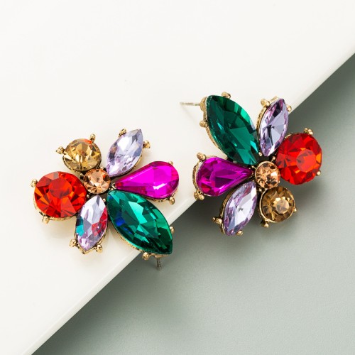 Fashion Jewelry Rhinestone Earrings For Women YWHME-828