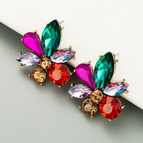 Fashion Jewelry Rhinestone Earrings For Women YWHME-828