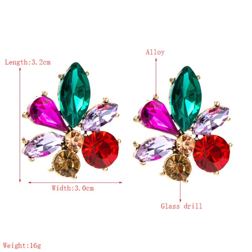 Fashion Jewelry Rhinestone Earrings For Women YWHME-828