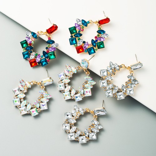 Fashion Jewelry Rhinestone Earrings For Women YWHME-829