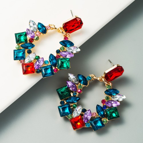 Fashion Jewelry Rhinestone Earrings For Women YWHME-829