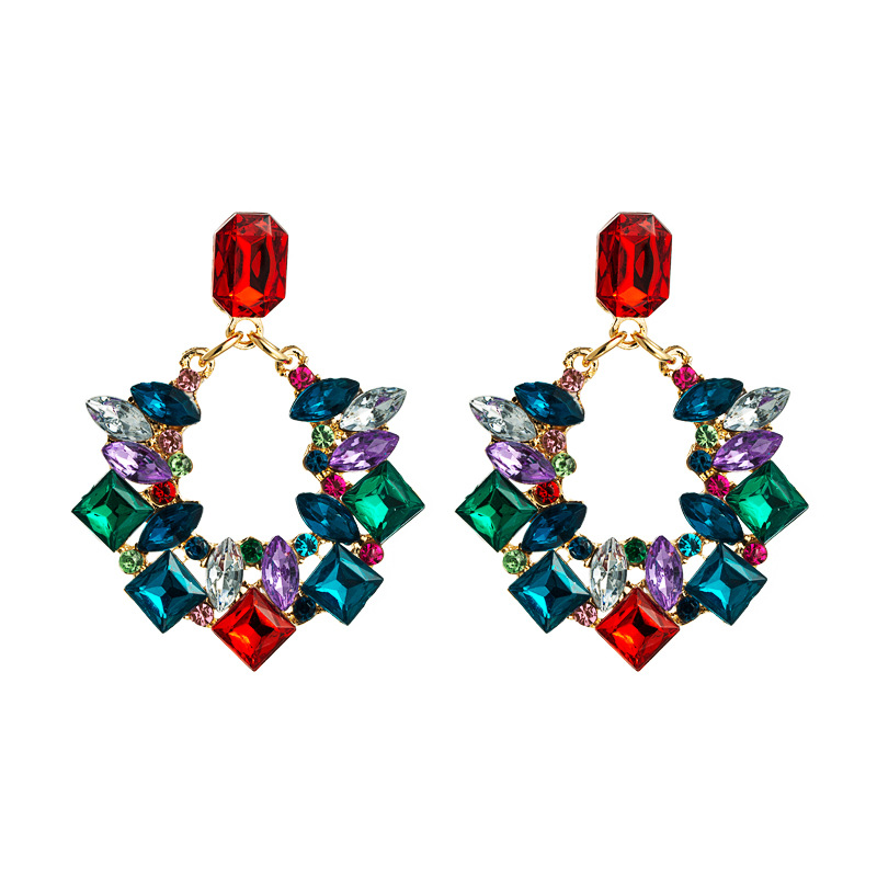 Fashion Jewelry Rhinestone Earrings For Women YWHME-829 