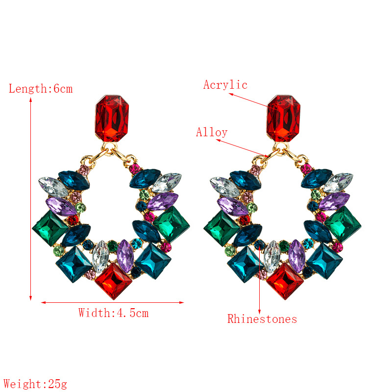 Fashion Jewelry Rhinestone Earrings For Women YWHME-829 