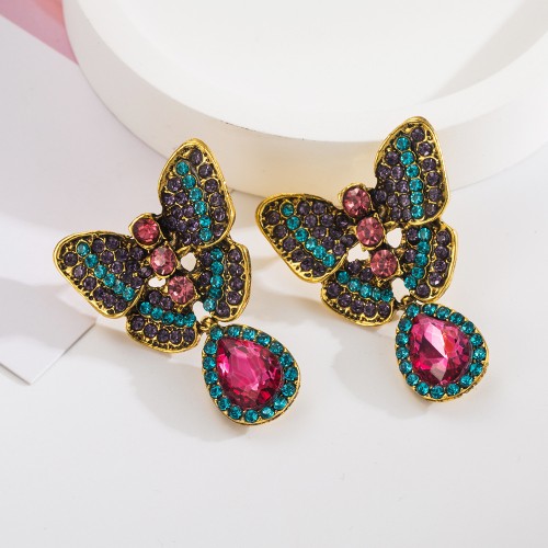 Fashion Jewelry Rhinestone Earrings For Women YWHME-830