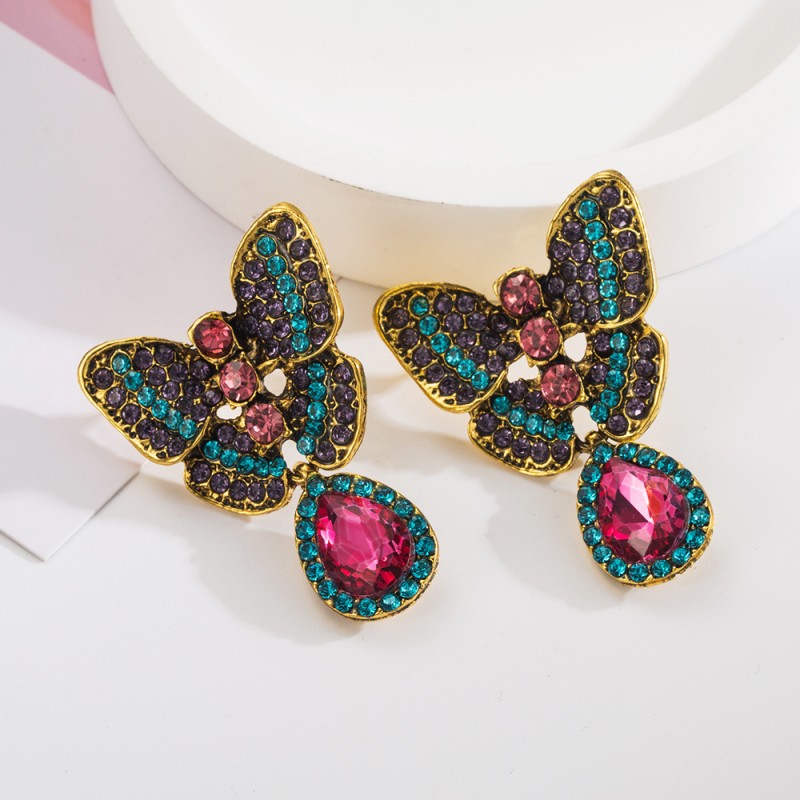 Fashion Jewelry Rhinestone Earrings For Women YWHME-830 