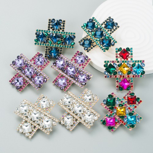 Fashion Jewelry Rhinestone Earrings For Women YWHME-831