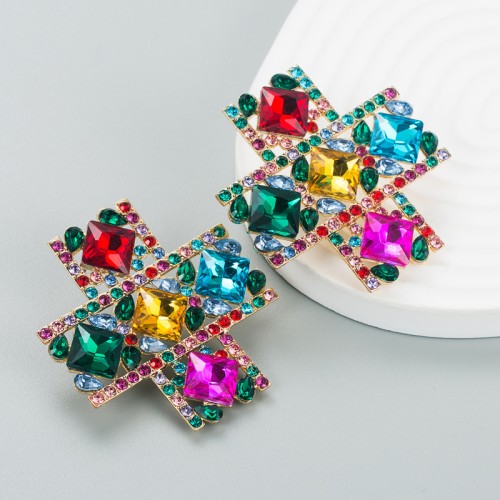 Fashion Jewelry Rhinestone Earrings For Women YWHME-831