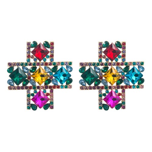 Fashion Jewelry Rhinestone Earrings For Women YWHME-831