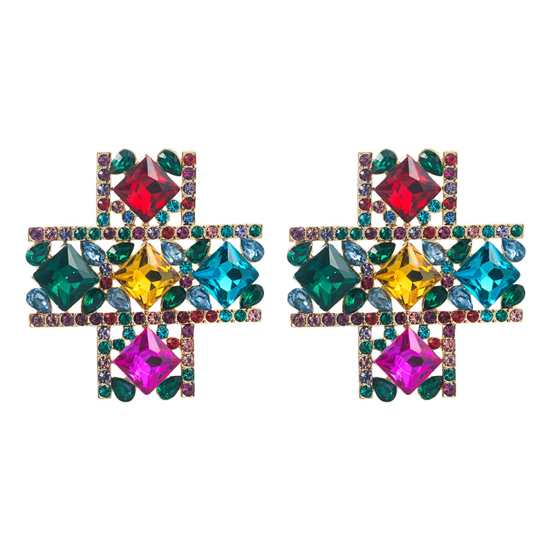 Fashion Jewelry Rhinestone Earrings For Women YWHME-831 