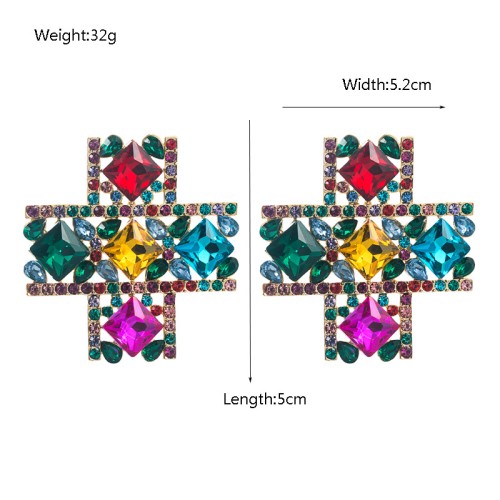 Fashion Jewelry Rhinestone Earrings For Women YWHME-831