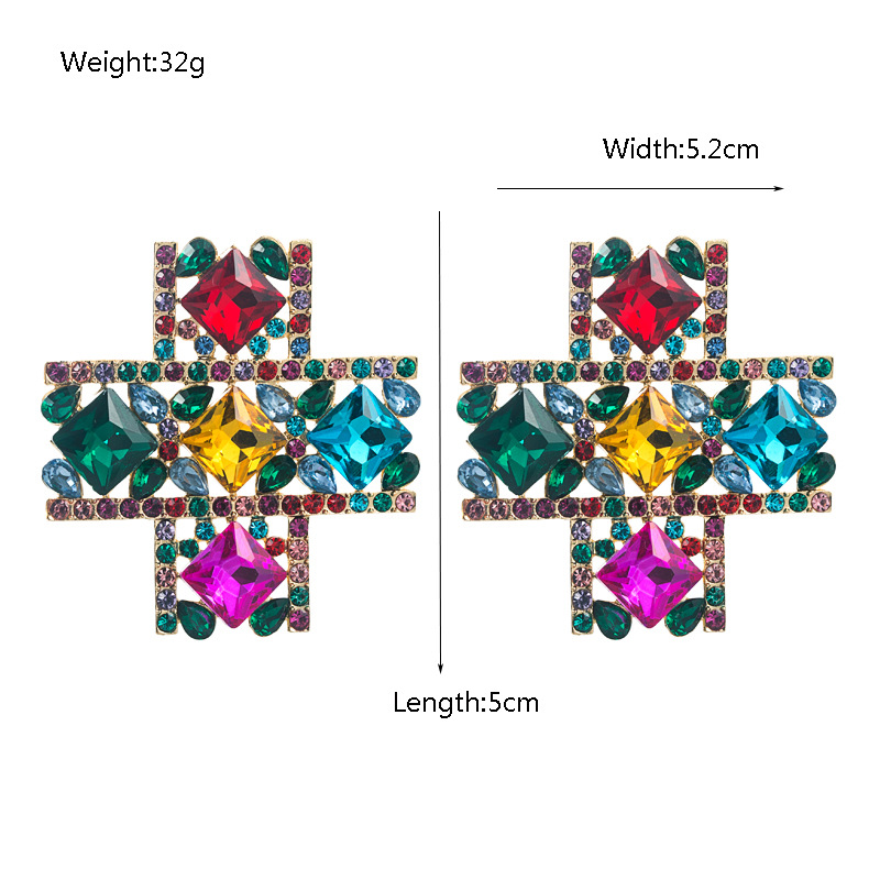 Fashion Jewelry Rhinestone Earrings For Women YWHME-831 