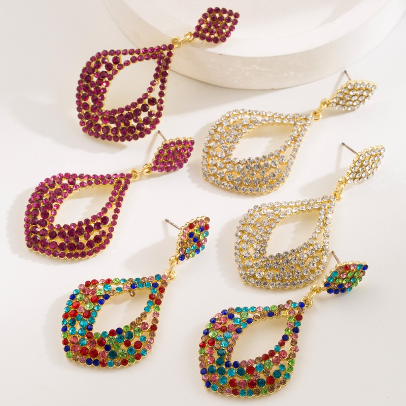 Fashion Jewelry Rhinestone Earrings For Women YWHME-833