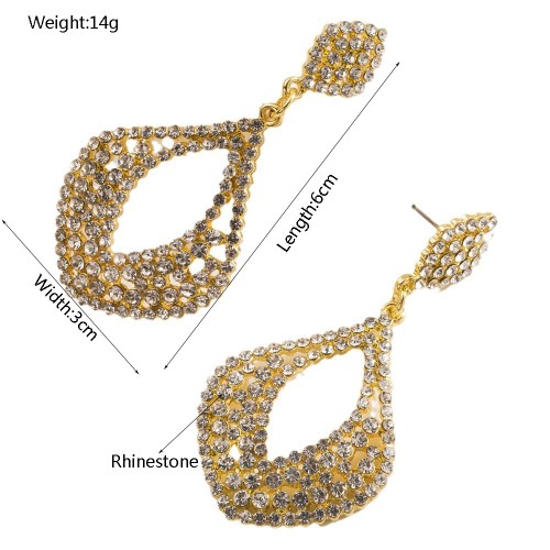 Fashion Jewelry Rhinestone Earrings For Women YWHME-833