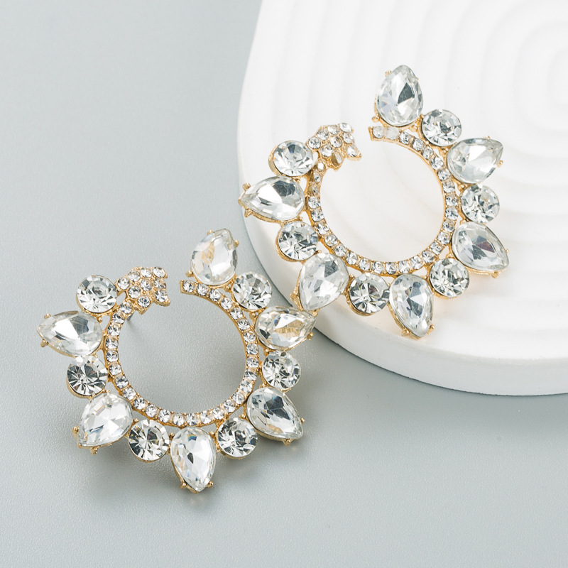 Fashion Jewelry Rhinestone Earrings For Women YWHME-835 