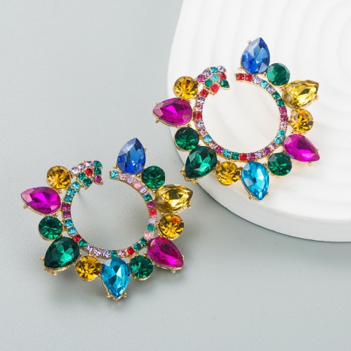 Fashion Jewelry Rhinestone Earrings For Women YWHME-835