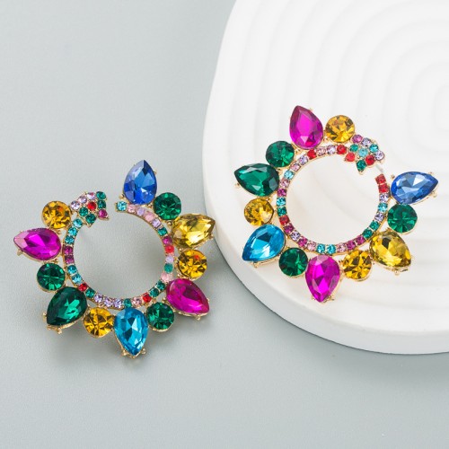 Fashion Jewelry Rhinestone Earrings For Women YWHME-835