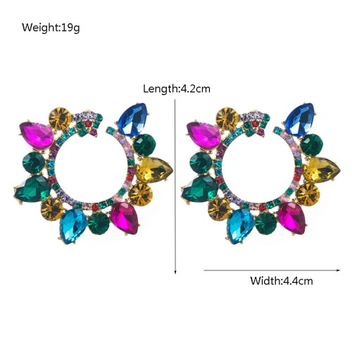 Fashion Jewelry Rhinestone Earrings For Women YWHME-835