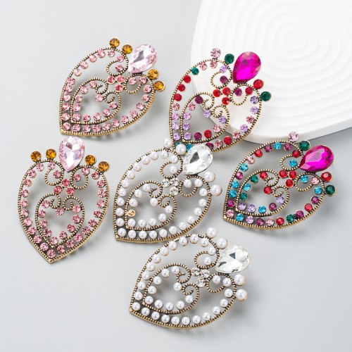 Fashion Jewelry Rhinestone Earrings For Women YWHME-836