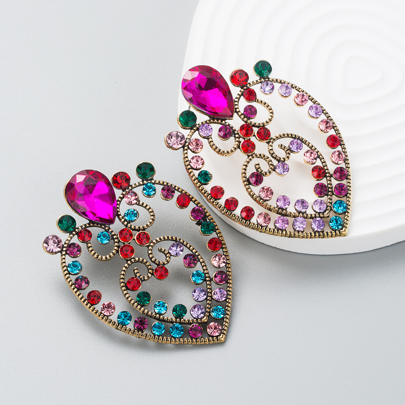 Fashion Jewelry Rhinestone Earrings For Women YWHME-836 