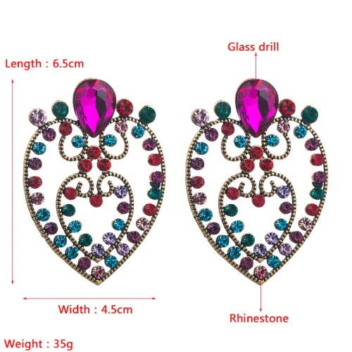 Fashion Jewelry Rhinestone Earrings For Women YWHME-836