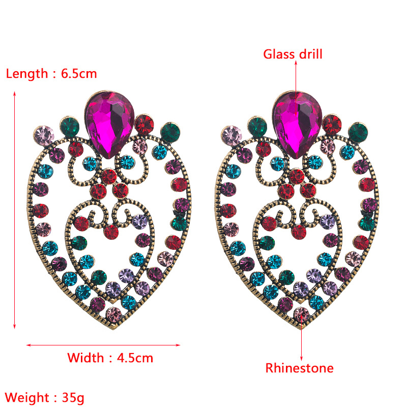 Fashion Jewelry Rhinestone Earrings For Women YWHME-836 