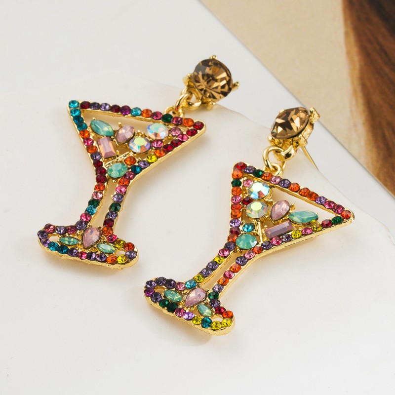 Fashion Jewelry Rhinestone Earrings For Women YWHME-838 