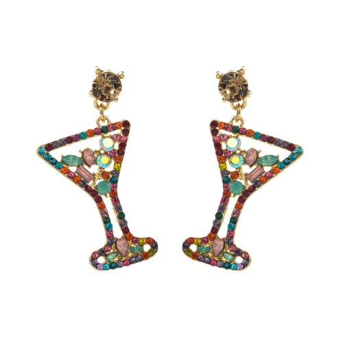 Fashion Jewelry Rhinestone Earrings For Women YWHME-838