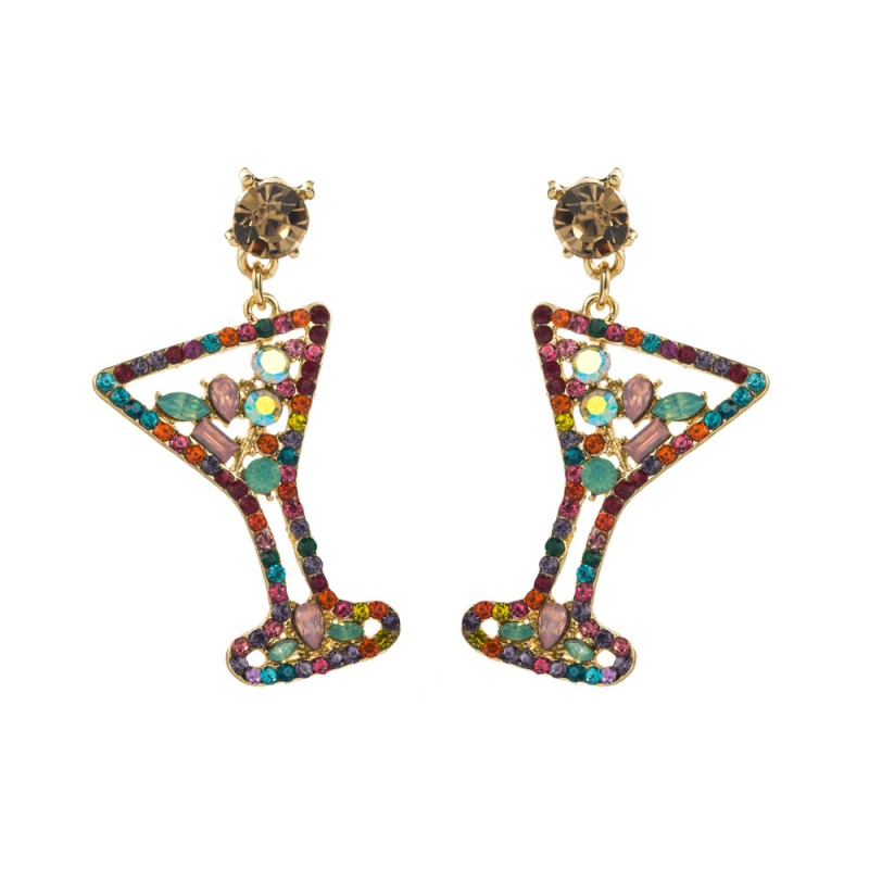 Fashion Jewelry Rhinestone Earrings For Women YWHME-838 