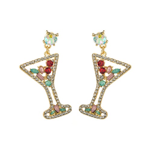 Fashion Jewelry Rhinestone Earrings For Women YWHME-838