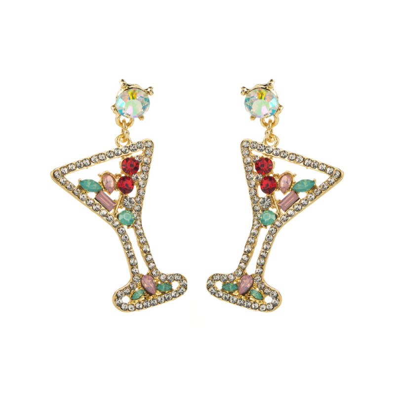 Fashion Jewelry Rhinestone Earrings For Women YWHME-838 