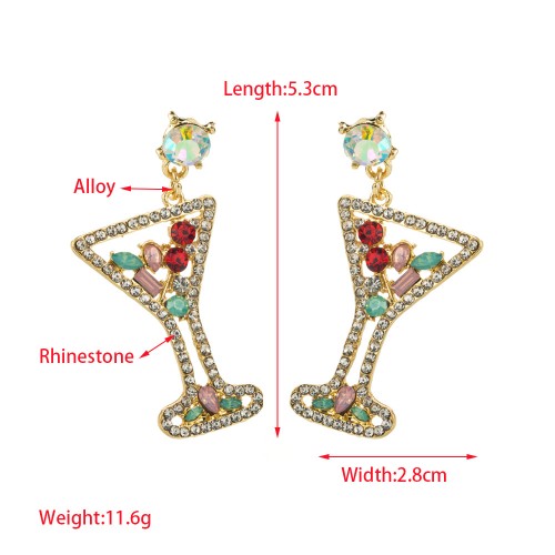 Fashion Jewelry Rhinestone Earrings For Women YWHME-838