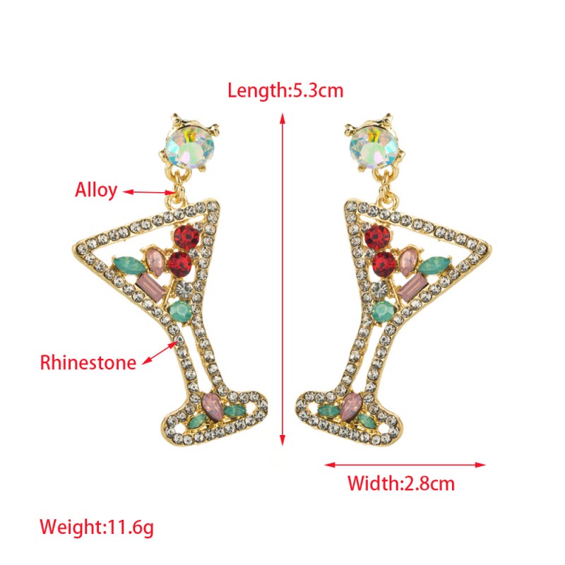 Fashion Jewelry Rhinestone Earrings For Women YWHME-838 