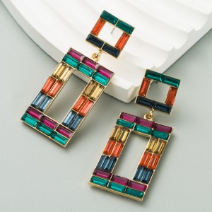 Fashion Jewelry Rhinestone Earrings For Women YWHME-839 