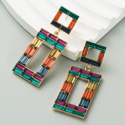 Fashion Jewelry Rhinestone Earrings For Women YWHME-839