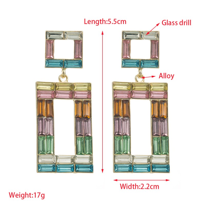 Fashion Jewelry Rhinestone Earrings For Women YWHME-839 