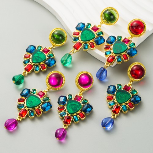 Fashion Jewelry Rhinestone Earrings For Women YWHME-840